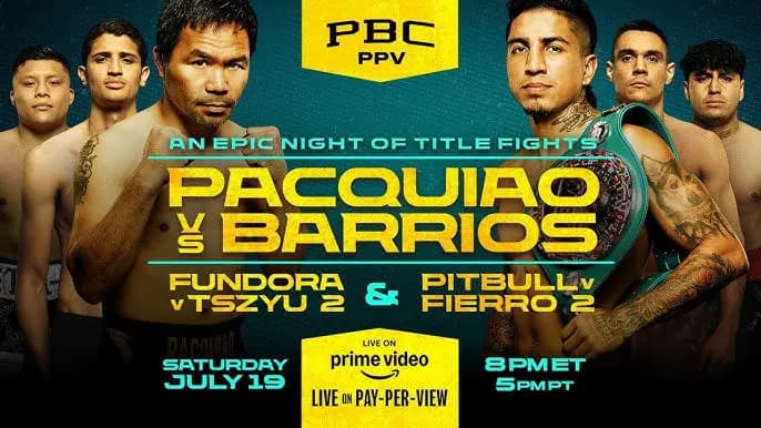 Pacquiao vs Barrios Complete Match Game Information